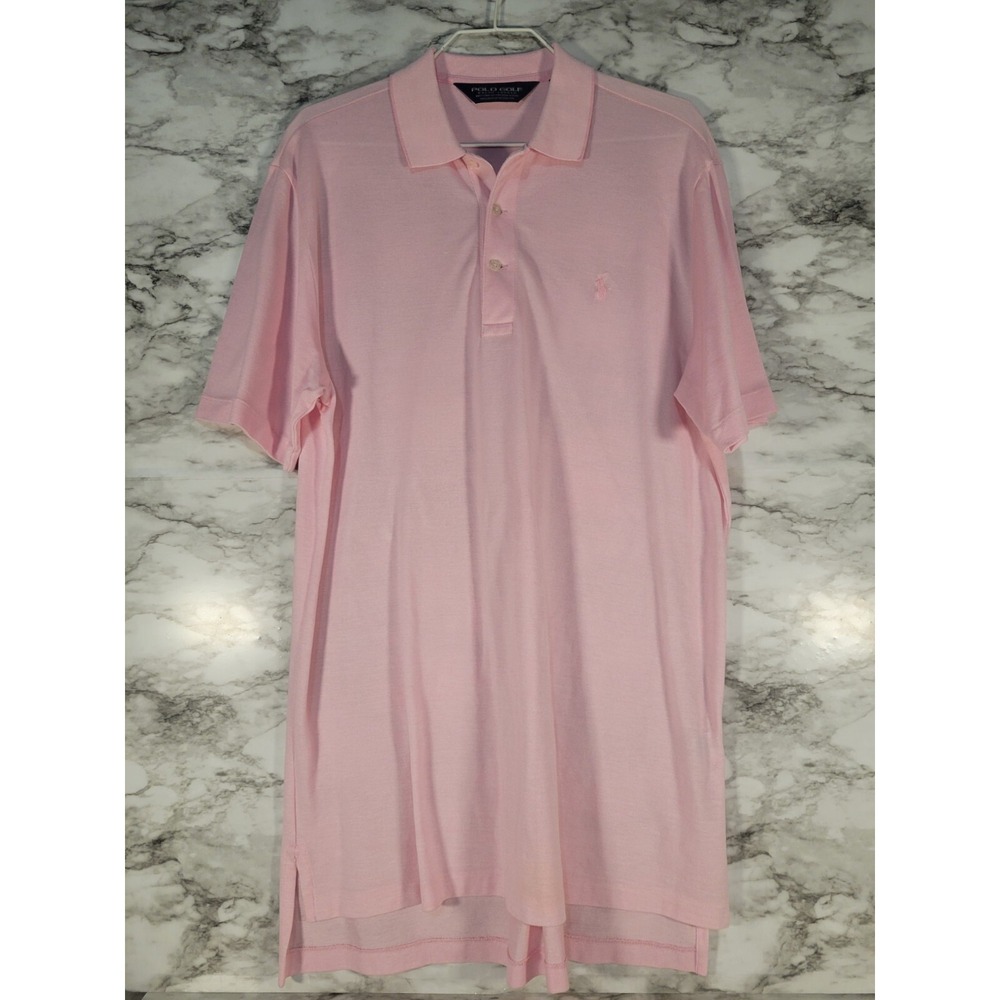 POLO GOLF Ralph Lauren Pink Size Medium Golf Short Sleeve Shirt